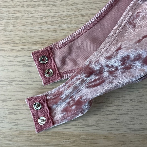 Pink Velvet Bodysuit - Picture 6 of 6